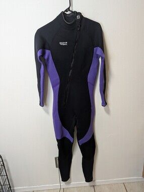 Dive& Sail adult Black and Purple Full Wetsuit One-Piece